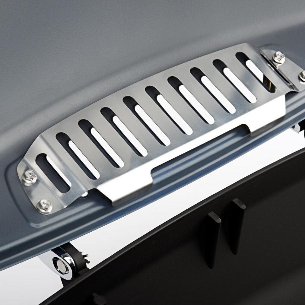 Napoleon TravelQ 285 Portable Propane Gas Grill With Griddle - Red - TQ285-RD-A - Wind Proof Vents thumbnail