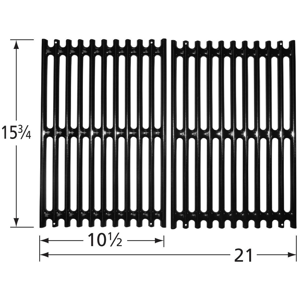 Porcelain Coated Steel Wire Rectangle Cooking Grid - 51352 - Dimensions thumbnail