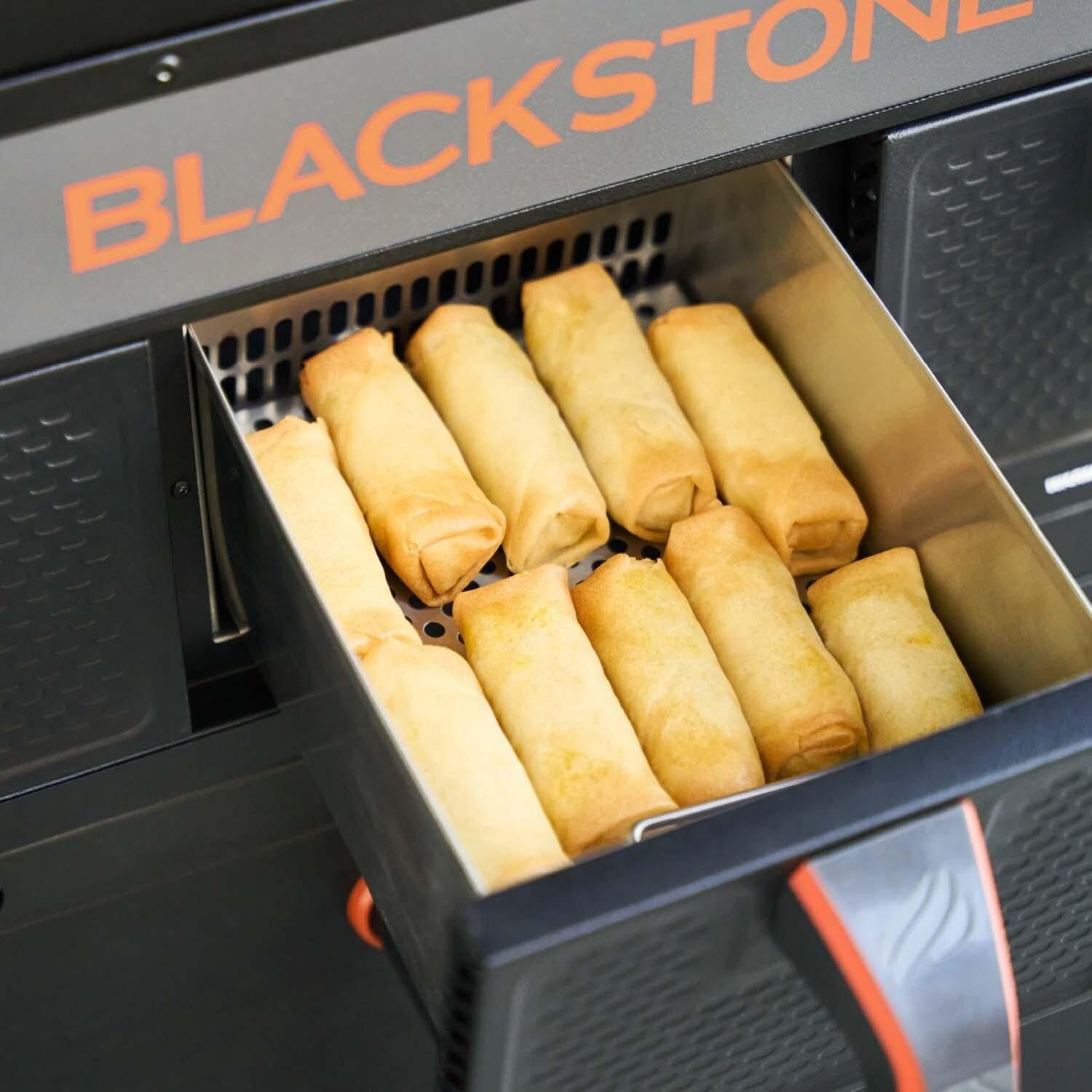Blackstone 2439 Original 36-in Griddle w/ Airfryer - Breadsticks in Airfryer - Lifestyle thumbnail