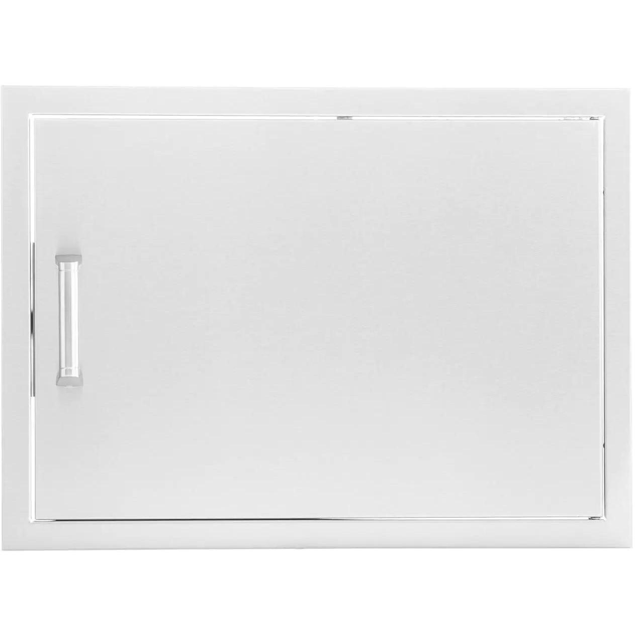 BBQGuys Signature 28-Inch Stainless Steel Reversible Single Access Door - Horizontal - Contempo image