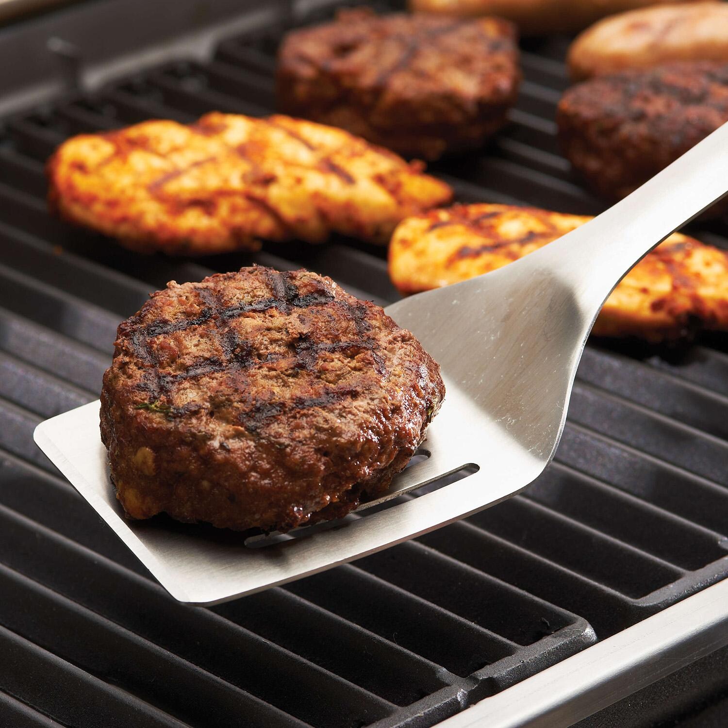 GrillPro Stainless Steel Tool Set w/ TPR Grips - 4 Pc - 40070 - Spatula - Lifestyle thumbnail