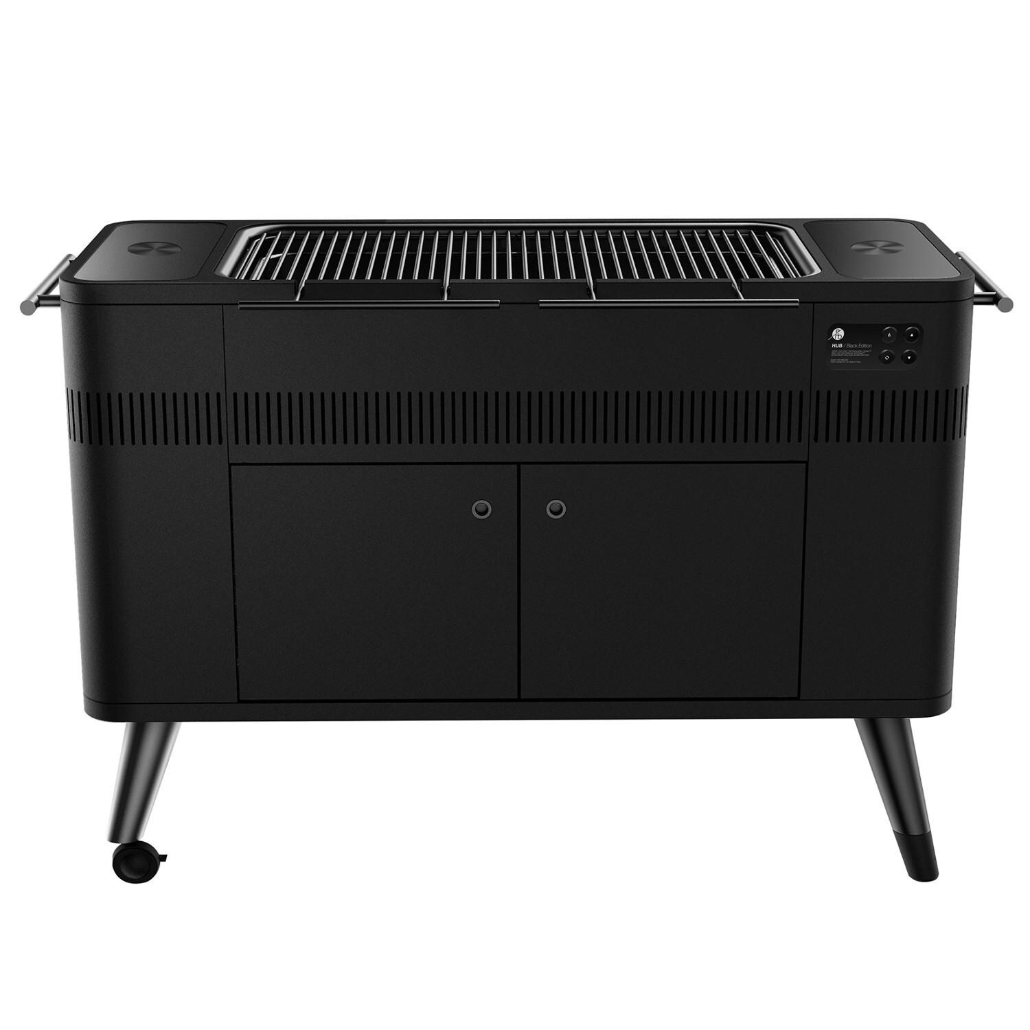 Everdure By Heston Blumenthal Hub Ii 54 Inch Charcoal Grill With Rotisserie Electronic Ignition Hbce3bus Bbqguys