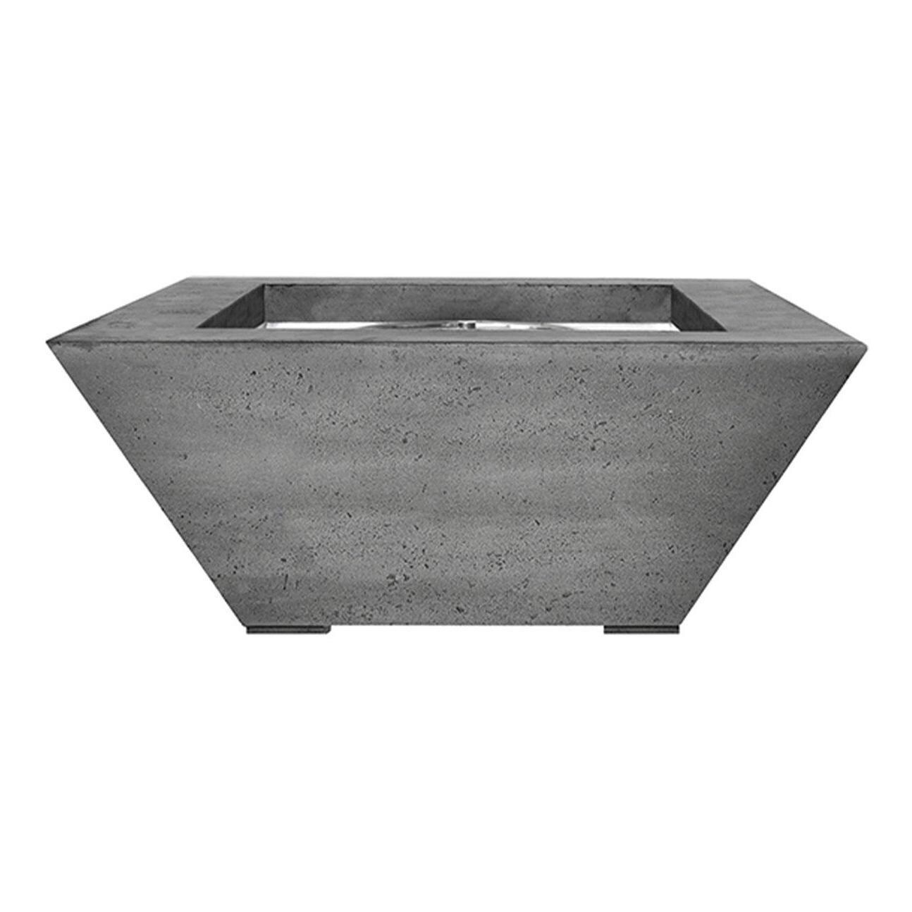 Lombard 30-in Square GFRC Natural Gas Fire Pit in Gray by Prism Hardscapes