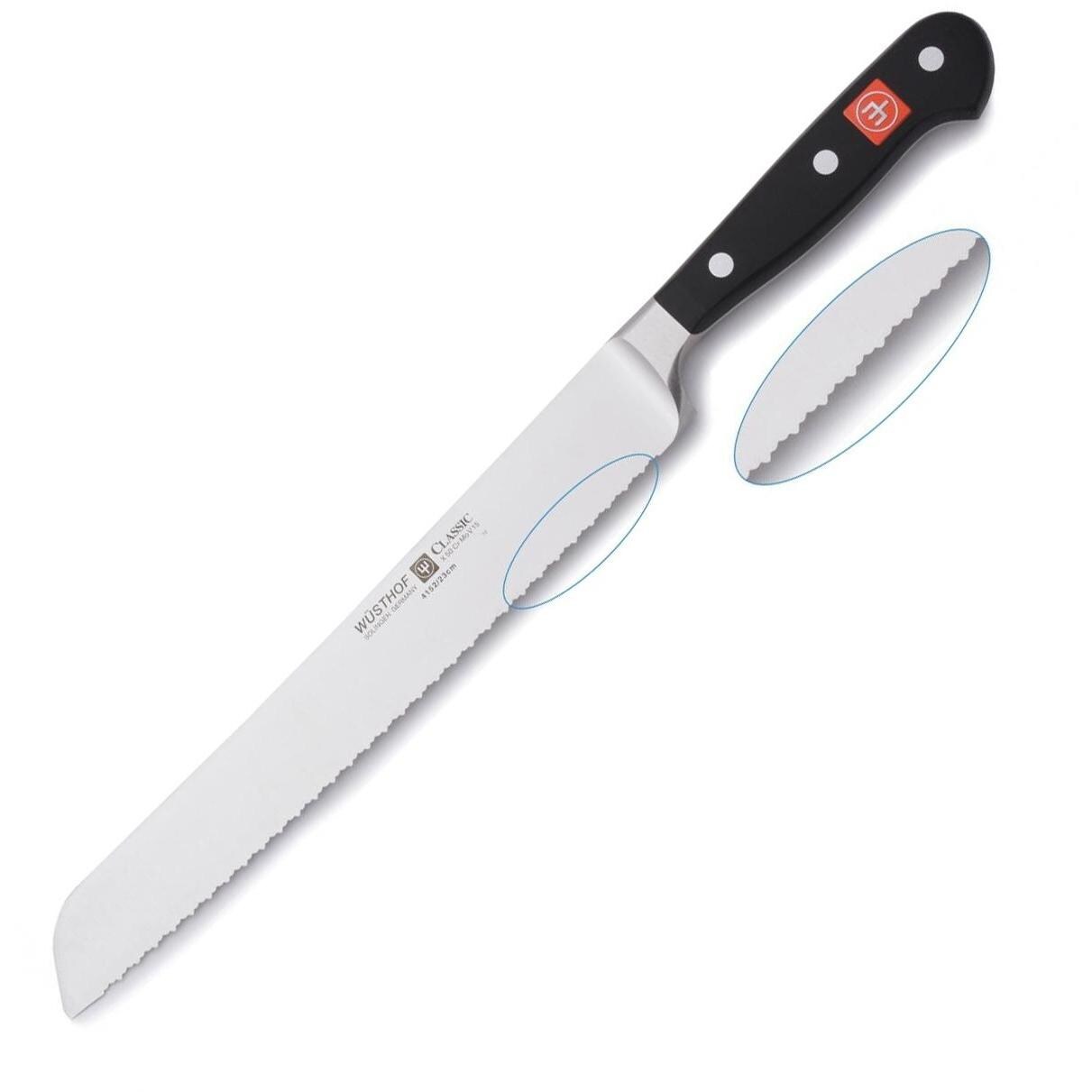 Wusthof Classic 9-Inch Double-Serrated Bread Knife - 4152-7/23