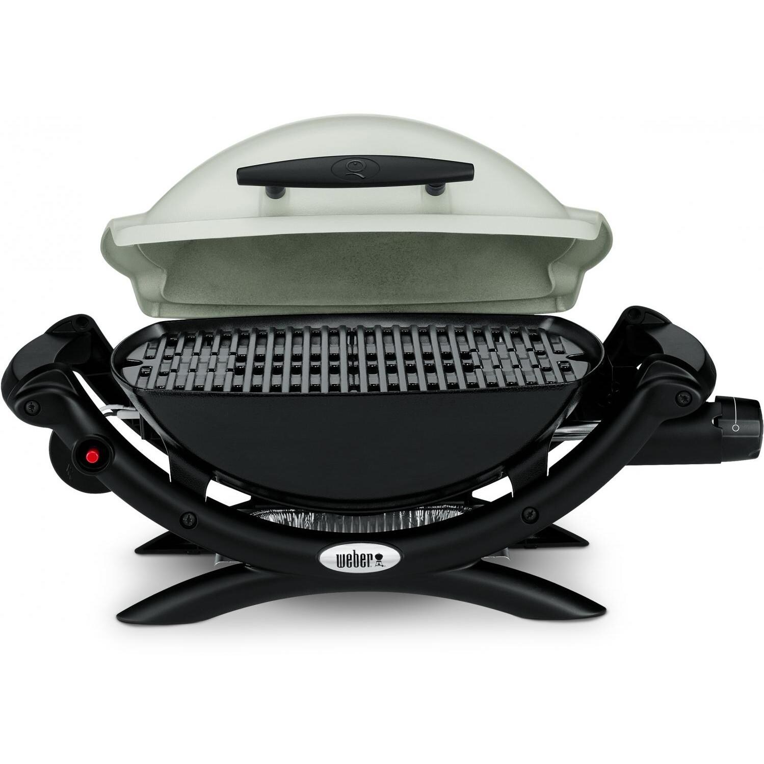 Weber Q 1000 Portable Propane Gas Grill - Open View thumbnail