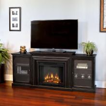 Real Flame 7740E-BW Frederick 72-Inch Electric Fireplace Entertainment Center - Blackwash