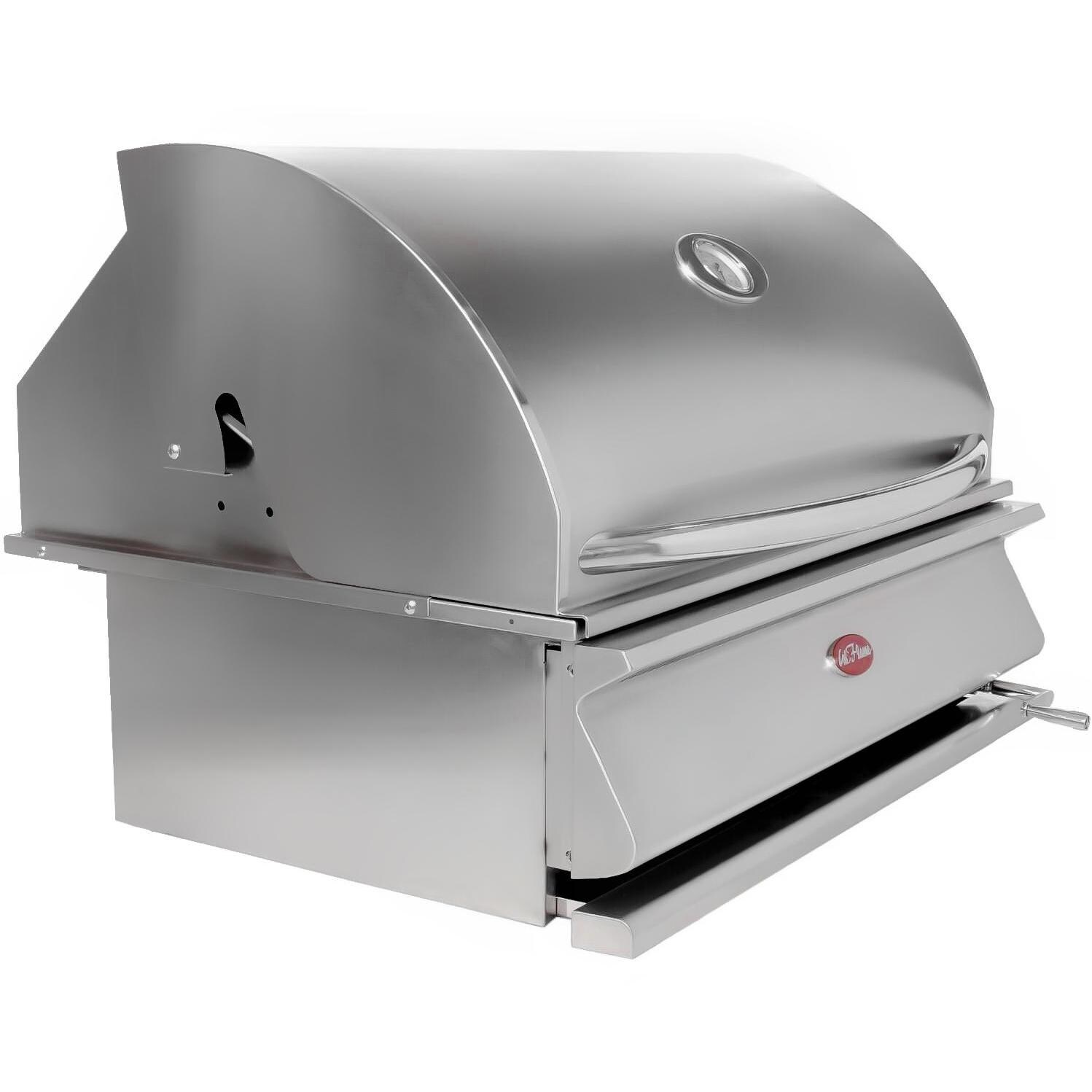 Cal Flame G-Charcoal Built-In Charcoal Grill - Side View  thumbnail