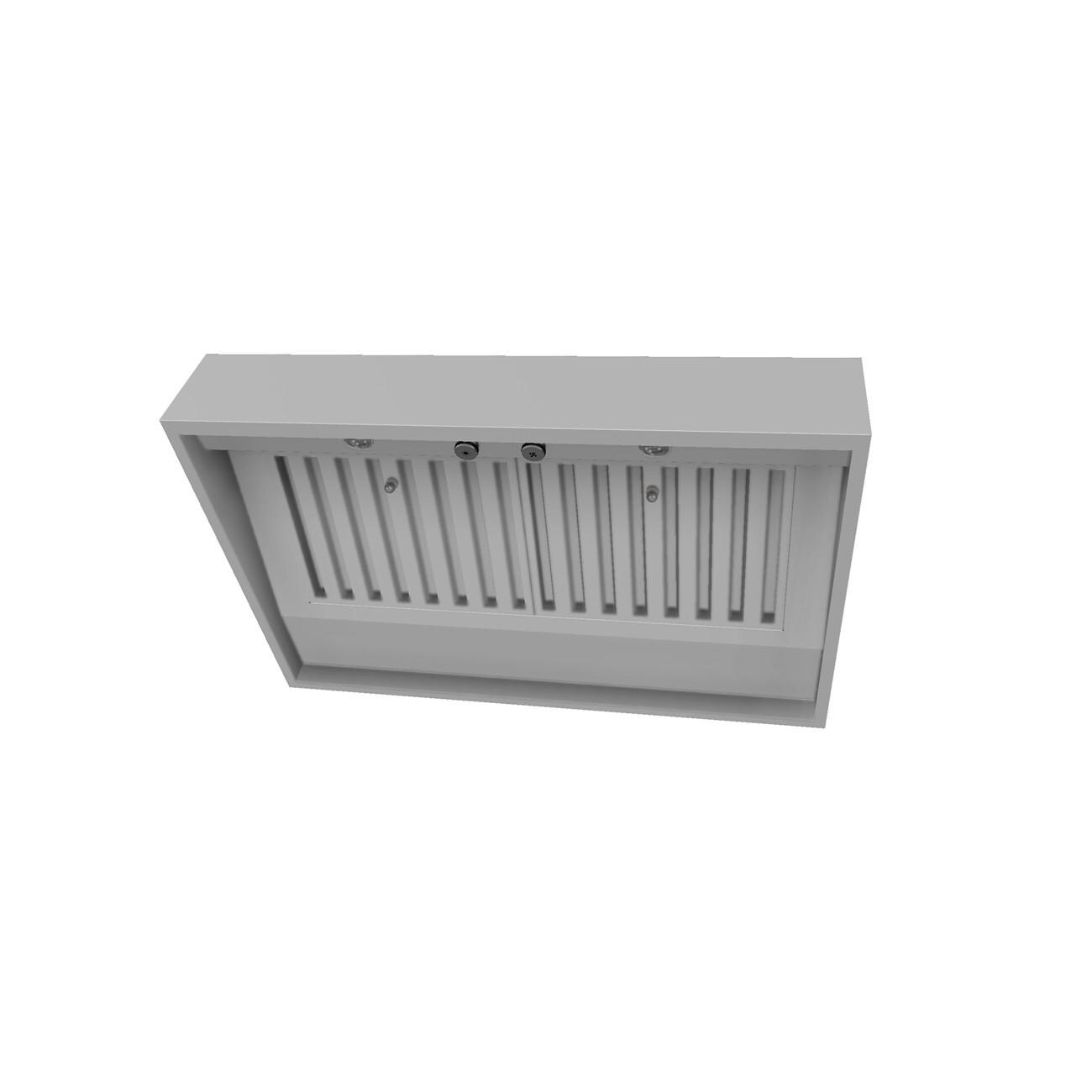 Vent-A-Hood PRH18-M36x30 SS 36-Inch 1035 CFM M-Line Outdoor Vent Hood & Duct Cover for 8 ft Ceilings - From Below