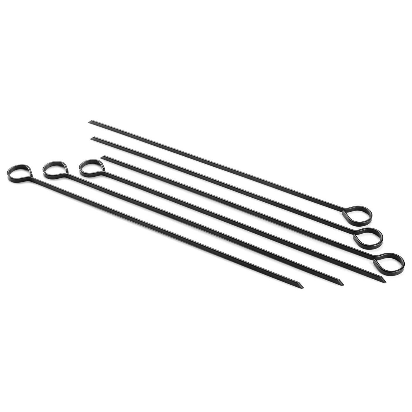 Outset Black Non-Stick BBQ Skewers - Set Of 6 - White Background thumbnail