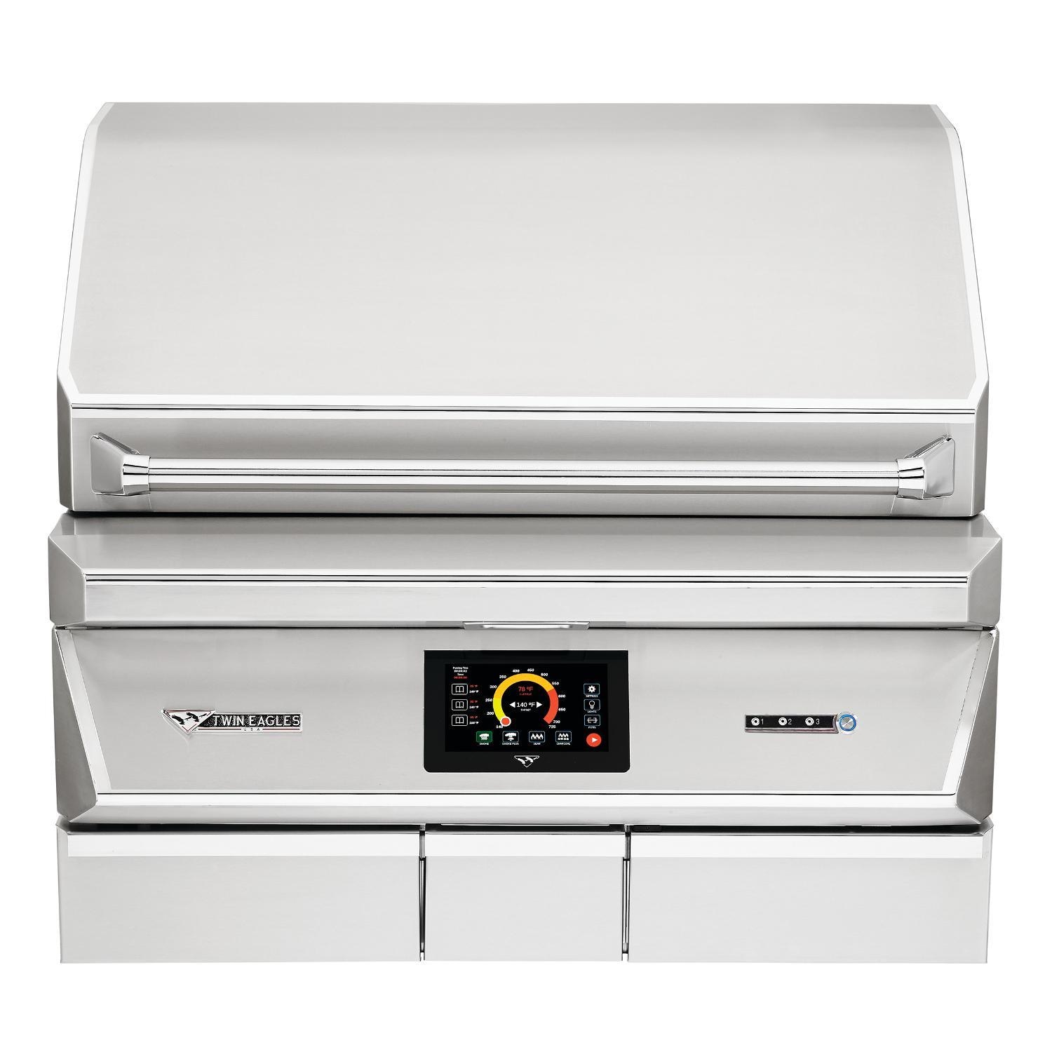 Twin Eagles Wi-Fi Controlled 36" Built-In Stainless Steel Pellet Grill and Smoker - TEPG36G
