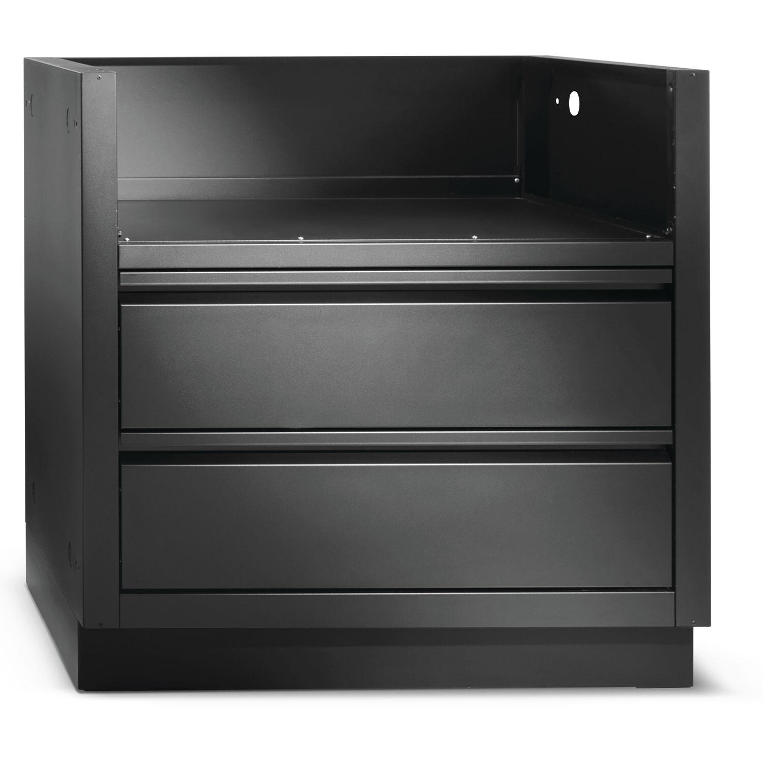 Napoleon IM-UGC32-MK-1 OASIS Under Grill Cabinet for 32-in Built-In 700 Series - Matte Black - Angled Left - White Background thumbnail