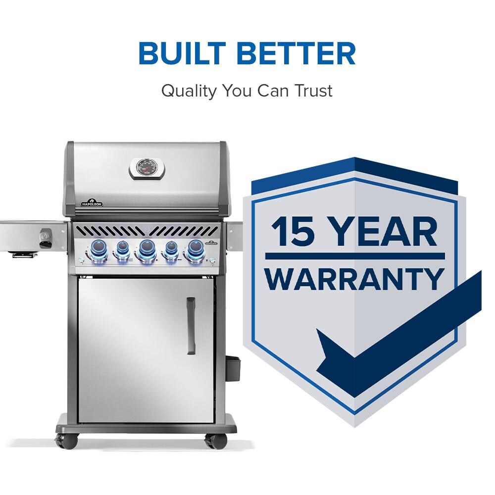Napoleon RPS425RSIBPSS-2 Rogue PRO-S 425 Natural Gas Grill w/ Infrared Side & Rear Burners - Stainless Steel - Warranty - Detail thumbnail