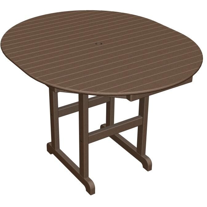 Poly-Wood Recycled Plastic Wood Counter Table - 48 X 56 Oval : BBQGuys