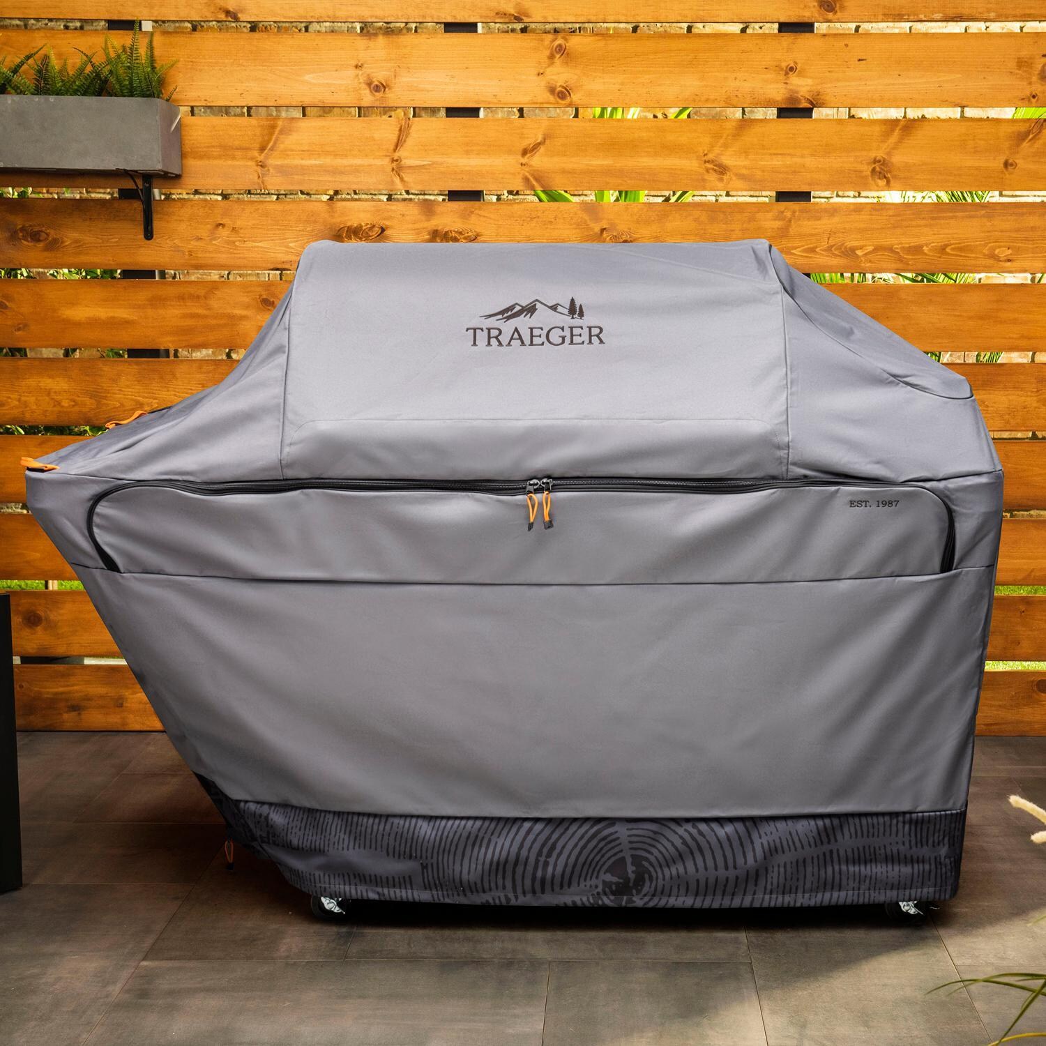 Traeger BAC639 Full-Length Grill Cover For Timberline XL - Lifestyle thumbnail