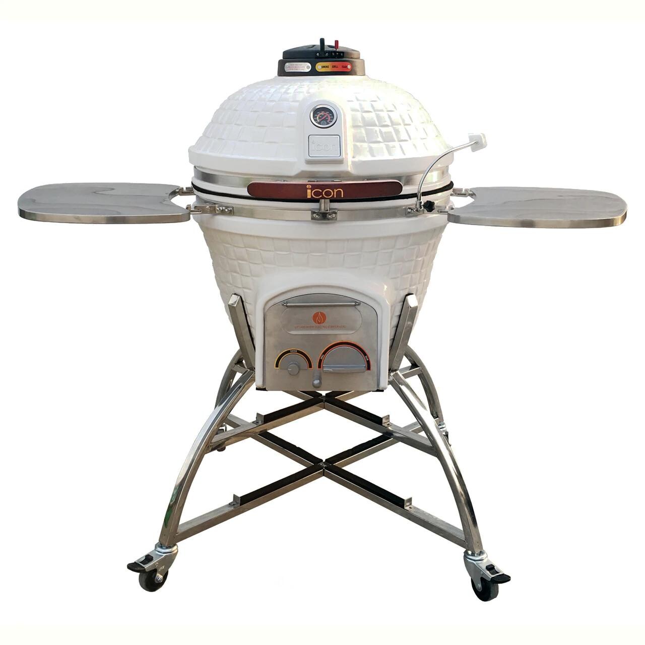 Icon Grills 700 Series 714 Sq. Inch Kamado Grill W/ Storage Cart