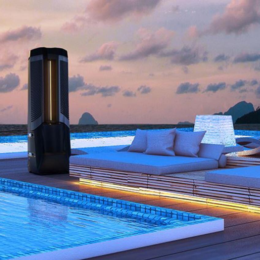 Big Ass Fans F-PWC-120V 15-Gallon Outdoor Misting Fan - Black - Outdoor Next To Pool thumbnail