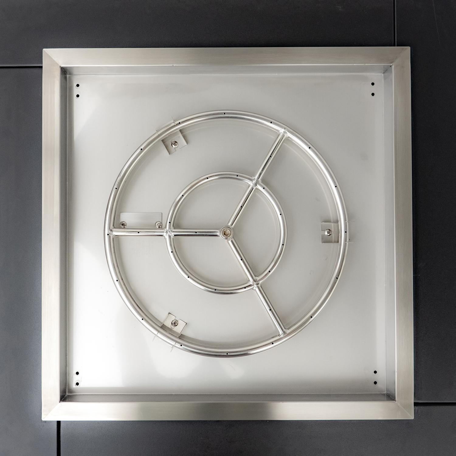 Lakeview Outdoor Designs Challenger 36-Inch  Fire Pit Table - Burner Top View thumbnail