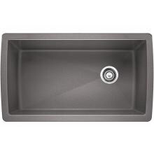 Blanco Diamond Super 32 X 19 Silgranit II Single Bowl Undermount Sink - Metallic Gray - 441770 image
