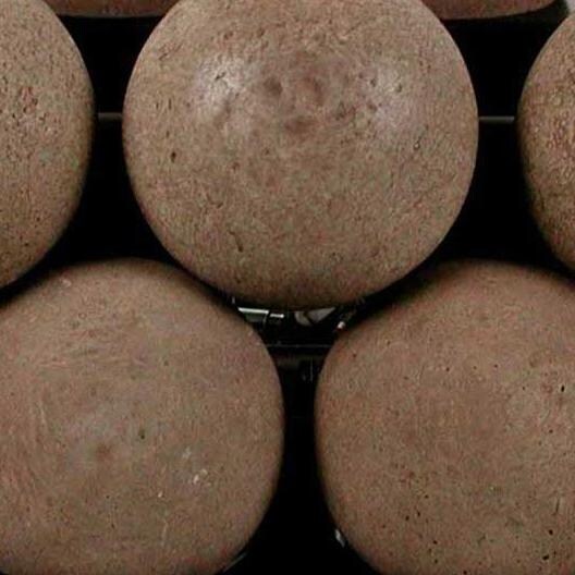 Rasmussen 30-Inch Brown ALTERNA FireBall Set With Vent-Free Black Chassis Burner - Close-Up Of FireBalls thumbnail