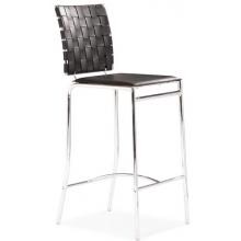 Zuo Modern Criss Cross Counter Stool Black (Set Of 2 Stools) 333062 image