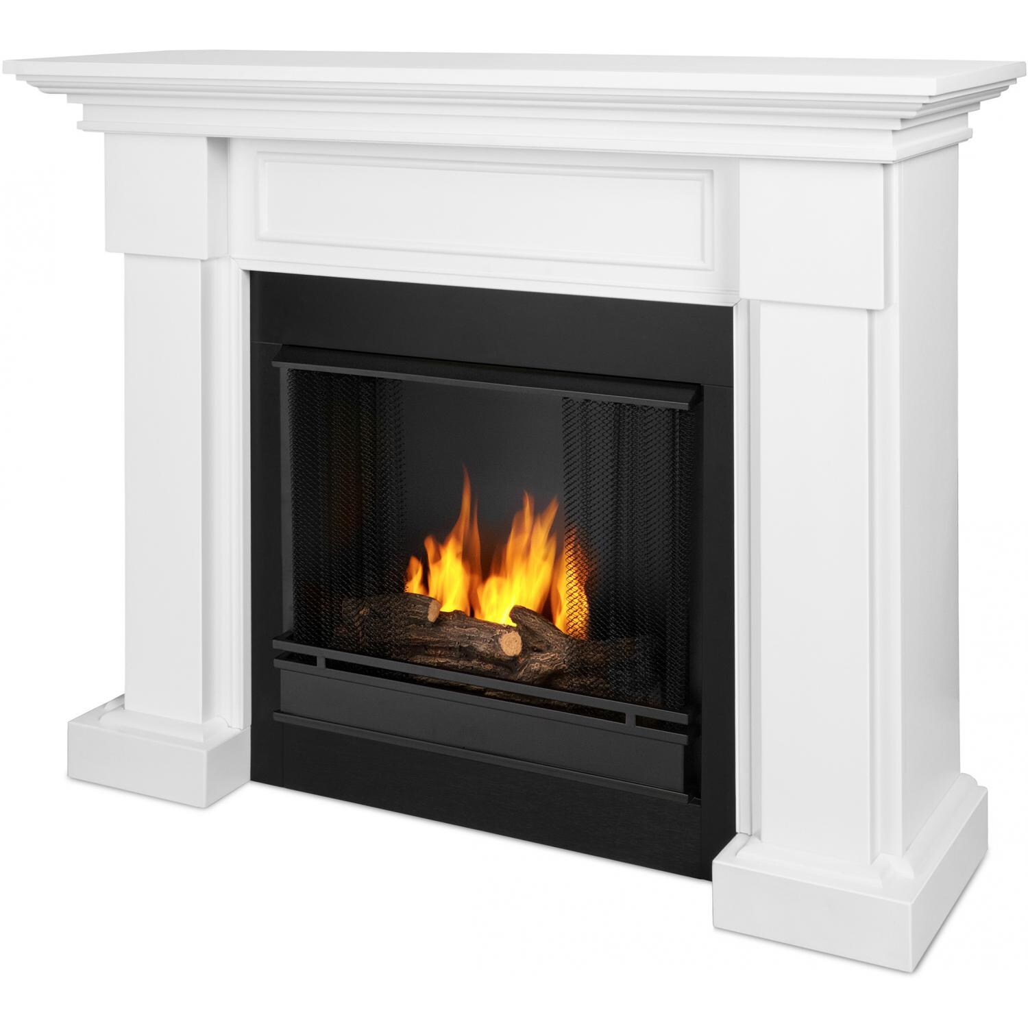 Real Flame Hillcrest Gel Fireplace - Main - White thumbnail
