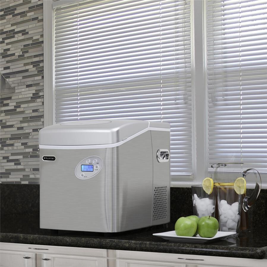Whynter Portable Ice Maker Stainless Steel Side: Lifestyle thumbnail