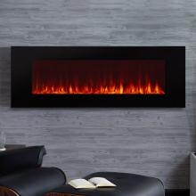 Real Flame DiNatale 50-Inch Wall-Mounted Electric Fireplace - Black - 1330E-BK image