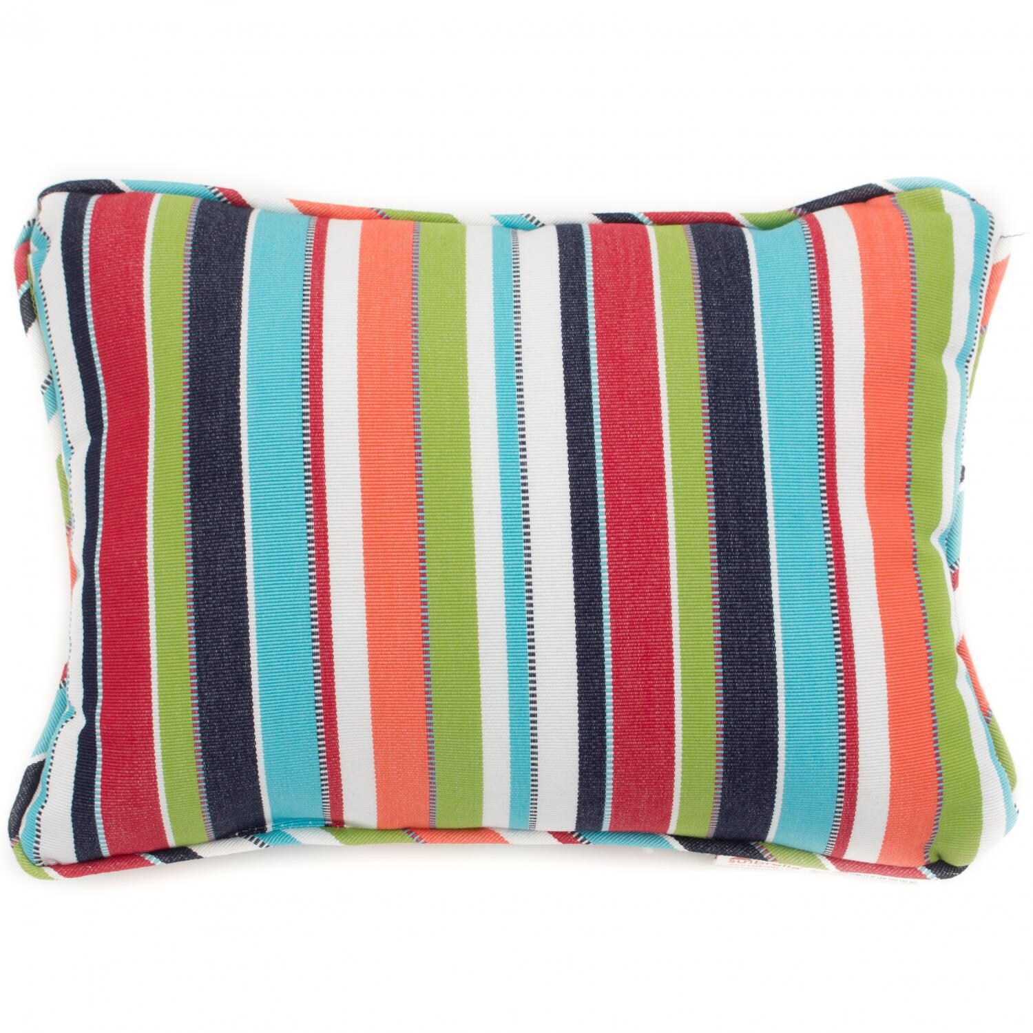 Sunbrella Carousel Confetti Outdoor Throw Pillow W/ Piping By BBQGuys Signature - 13 X 18 image