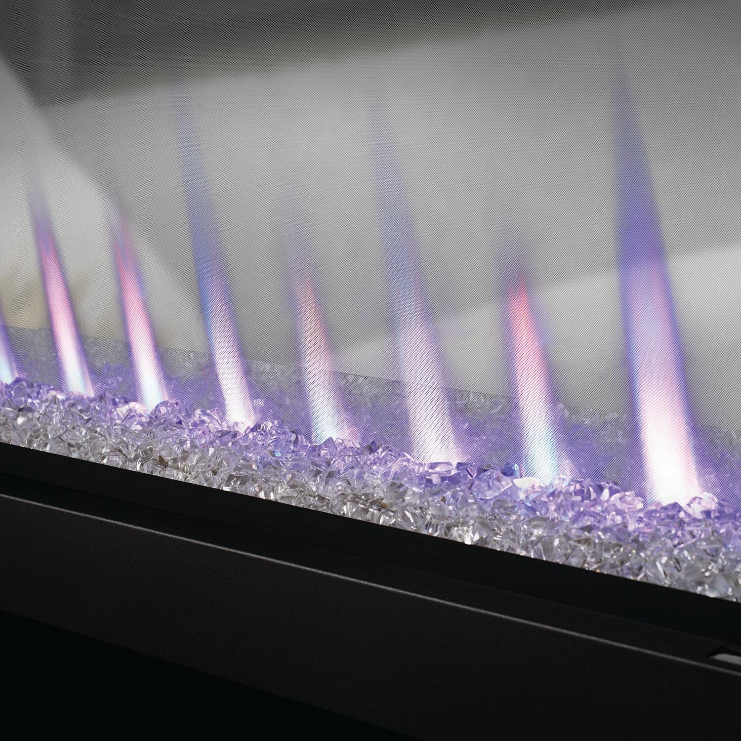 Napoleon NEFBD50H 50-Inch CLEARion See-Thru Built-In Electric Fireplace - Crystal Ember Bed w/Multi-Colored Flames thumbnail