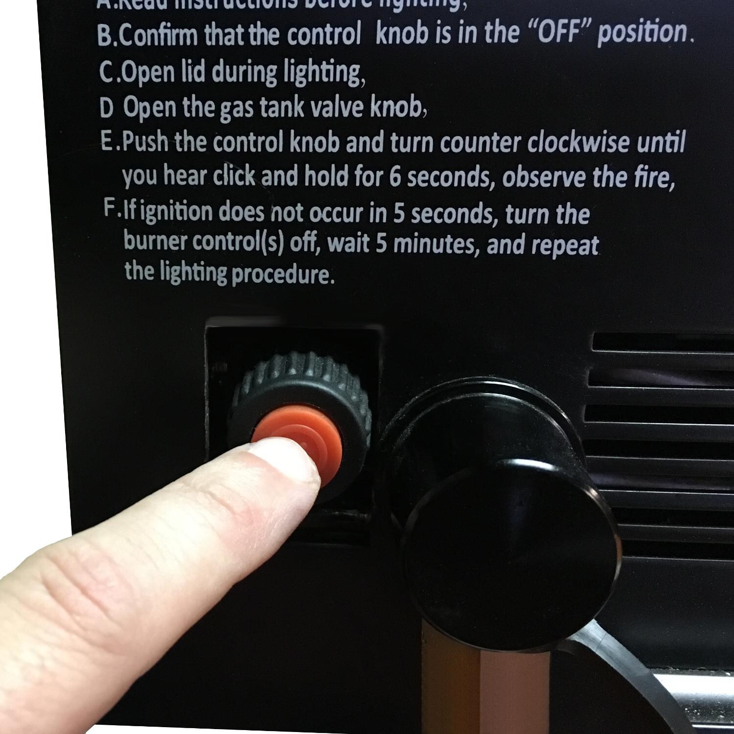 Vision VGK-GPAK-S1 Quickchange Propane Gas Conversion Insert - Ignition Button thumbnail