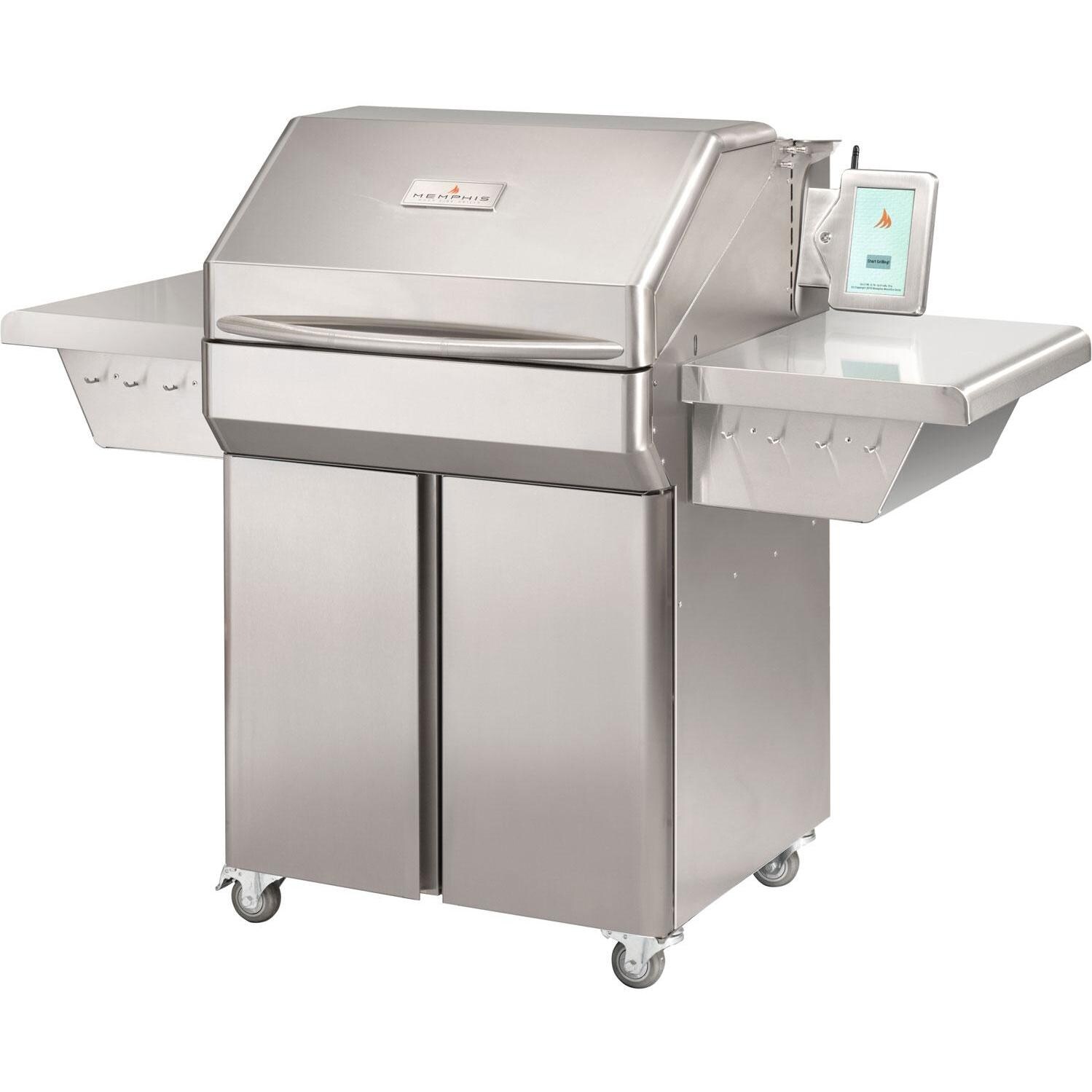 Memphis Grills VG0001S Pro ITC3 28-Inch Steel Pellet Grill - Angled View thumbnail