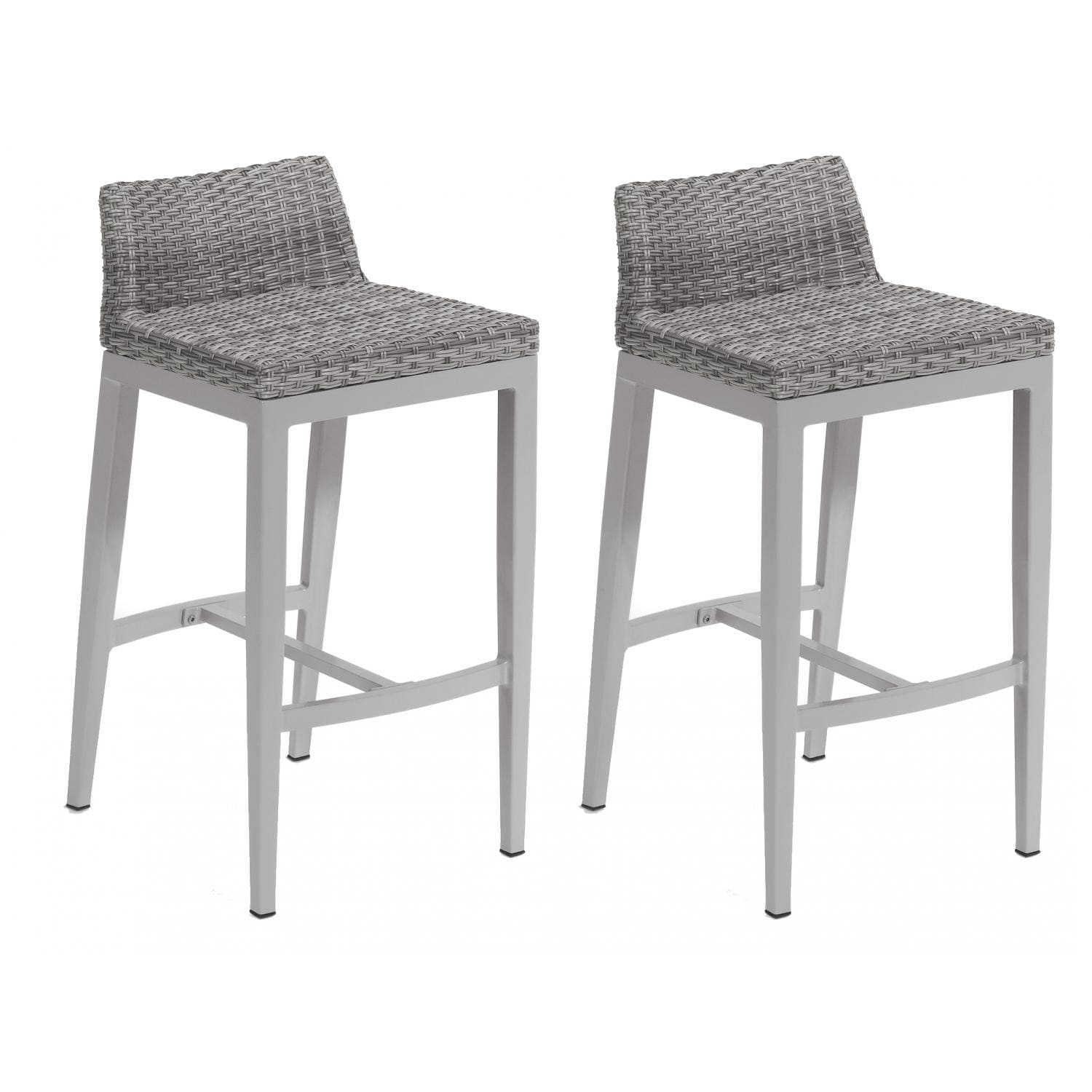 Argento 2 Piece Wicker Patio Bar Stool Set By Oxford Garden thumbnail