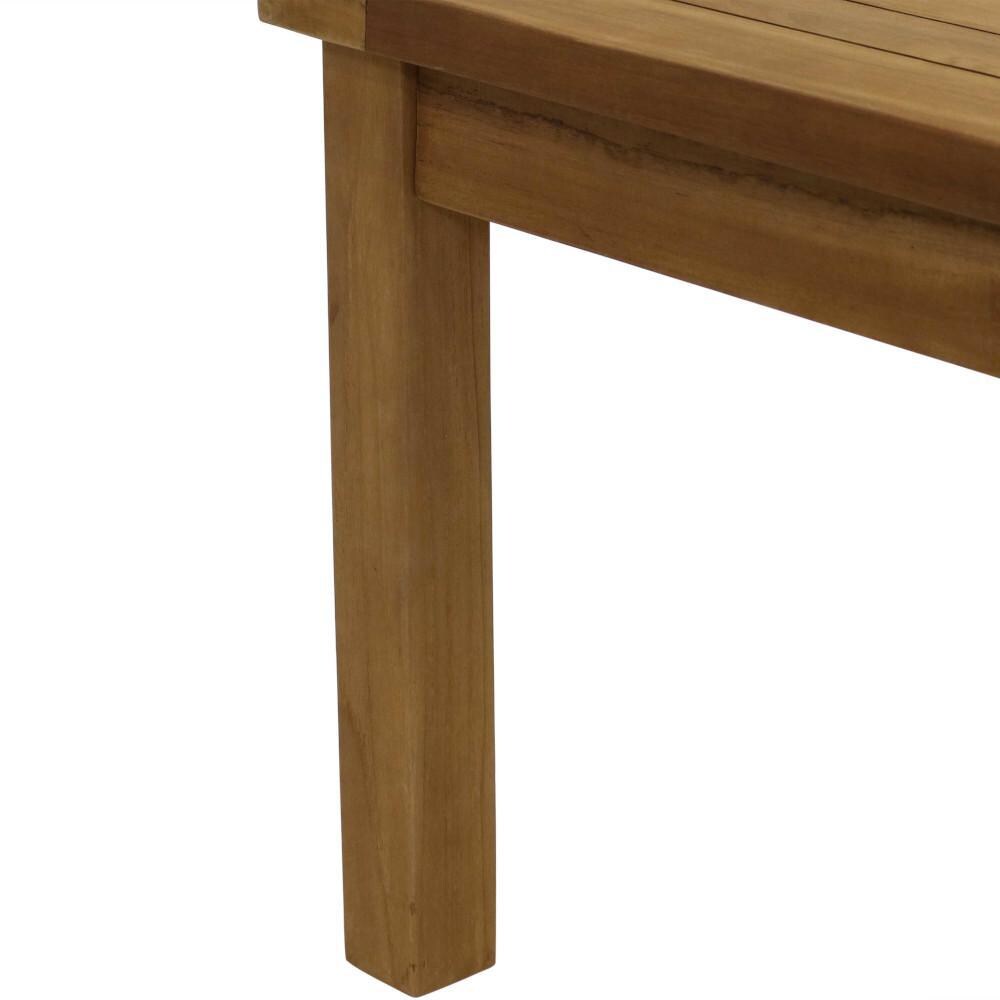 Ultimate Patio Wooden Teak Outdoor Coffee Table - Table Base Detail thumbnail