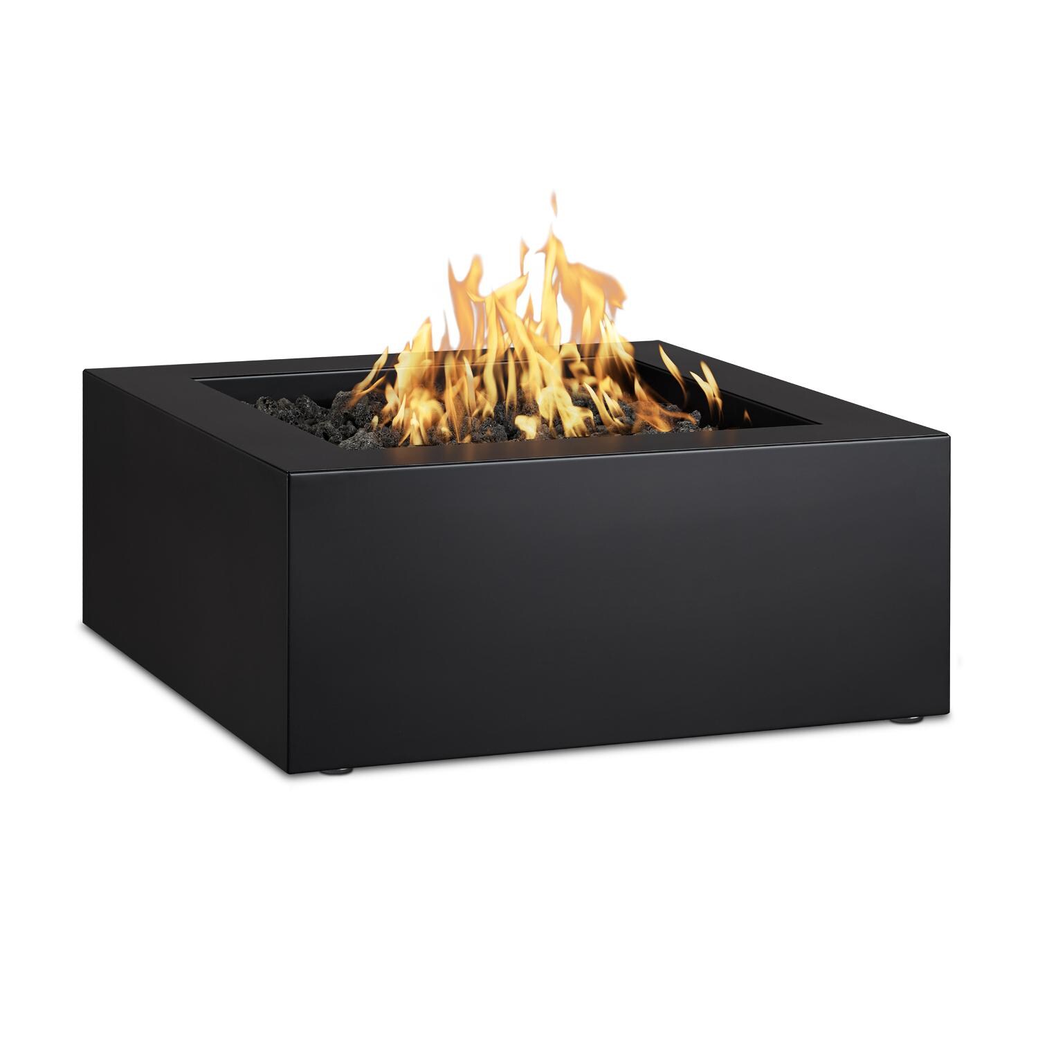 Real Flame Byron 30-Inch Square Propane Fire Pit - Raven Black thumbnail