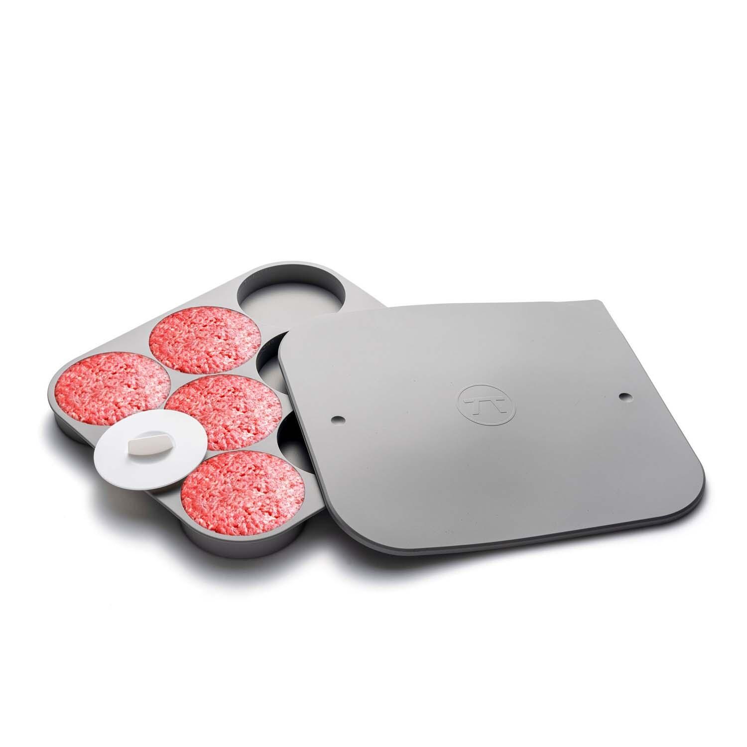 Outset  76660 Burger Patty Maker/ Freezer Storage - Angled View - White Background thumbnail