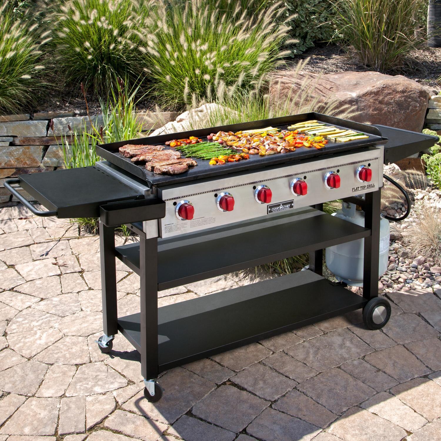 Camp Chef 900 6-Burner Flat Top Propane Gas Grill - Lifestyle thumbnail