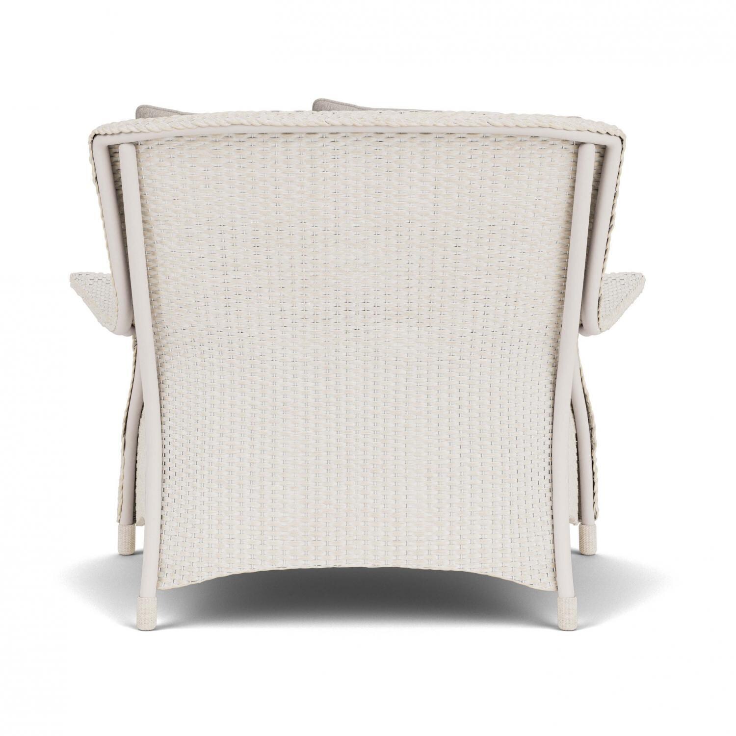 Lloyd Flanders Mandalay Chair and a Half in Antique White Finish with Remy Cloud Fabric - Back thumbnail