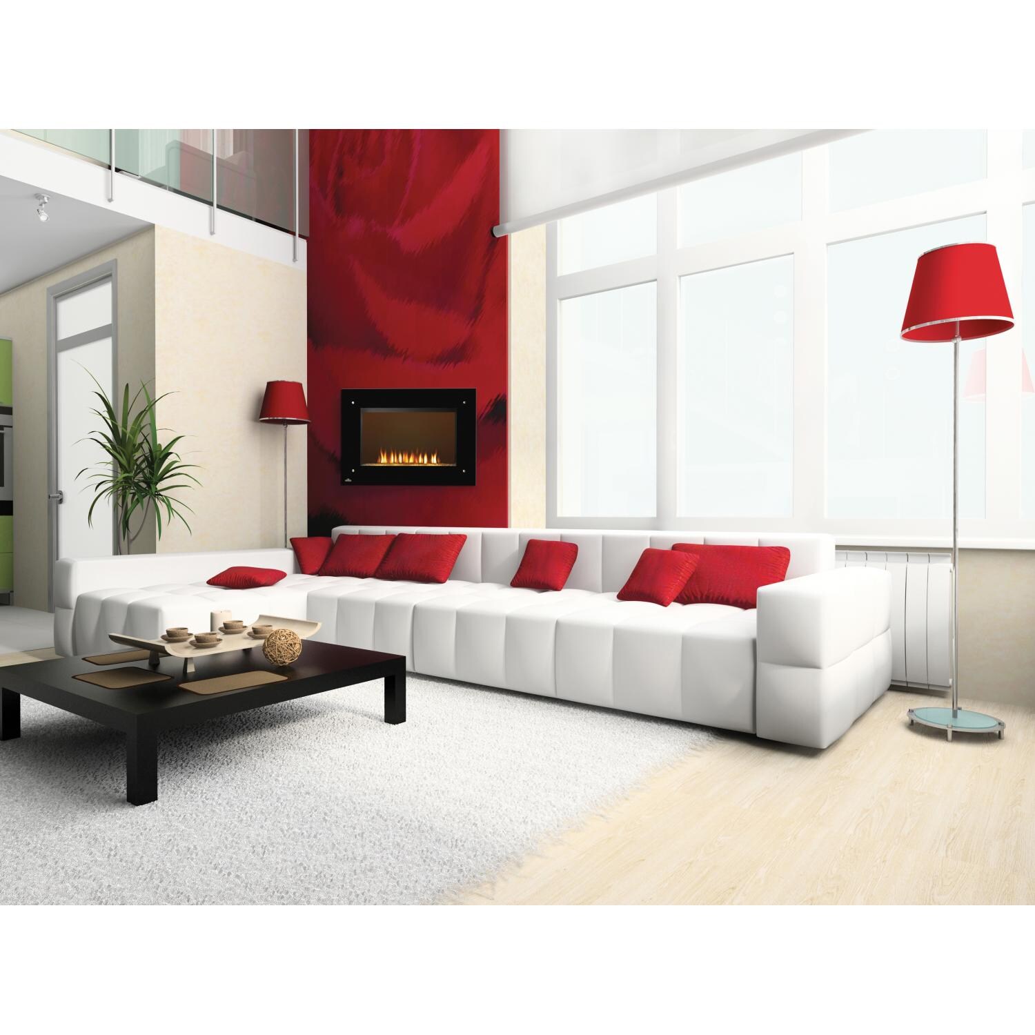 Napoleon 39-Inch Wall Mount Electric Fireplace - Shown in Room thumbnail