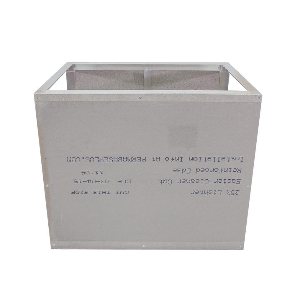 Storage Cabinet 42W X 35H Adjustable Easy Outdoor Kitchen Frame Kit With Cement Board By Grillnetics - Front View thumbnail