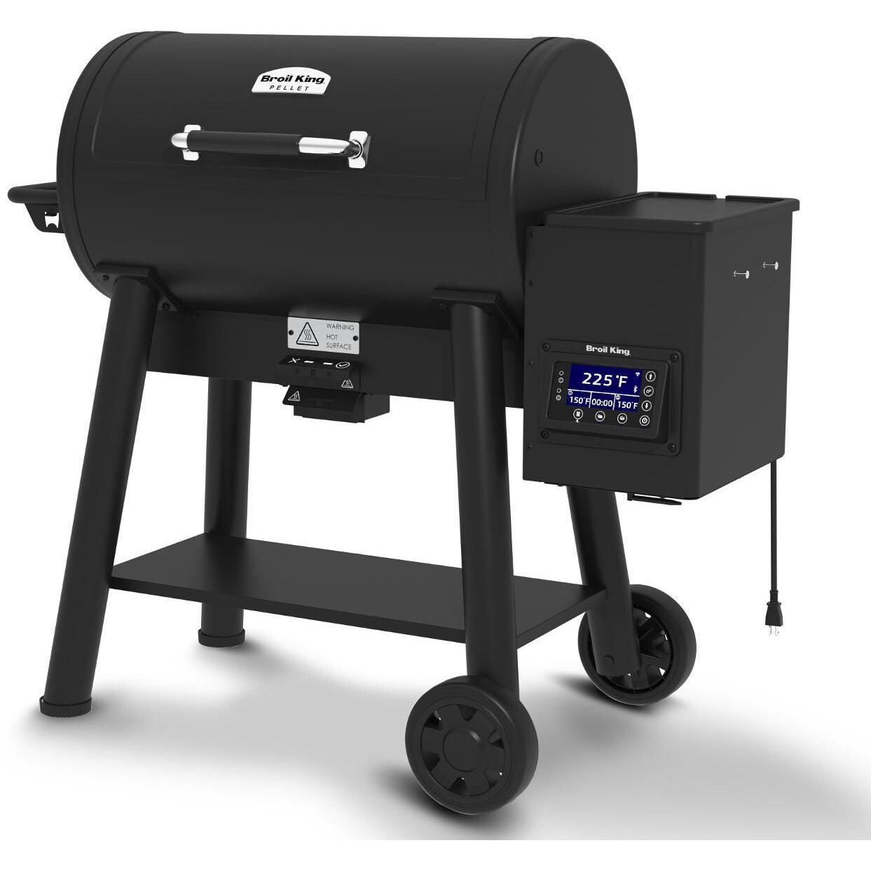Broil King Crown 494051 500 Wi-Fi & Bluetooth Controlled 32-Inch Pellet Grill - Right Side Angle thumbnail