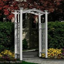 New England Arbors Florence 7.75 Ft Vinyl Arbor image