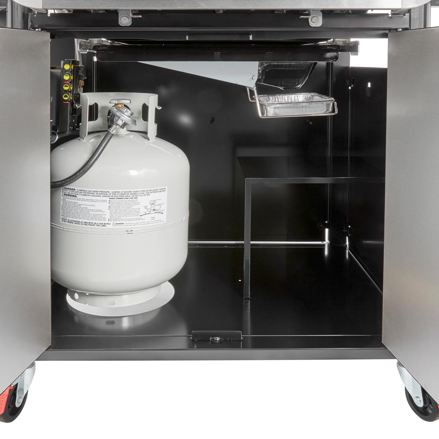 Weber GENESIS 35610001 EX-335 Propane Gas Smart Grill with Sear Burner & Side Burner - Black - Cart Storage thumbnail