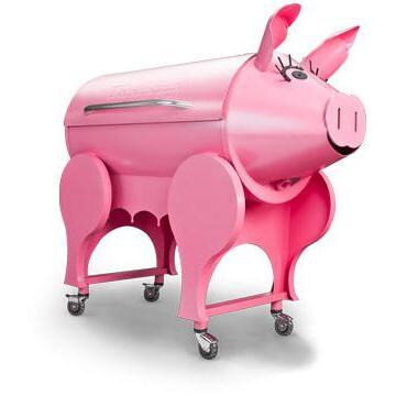 Traeger Lil Pink Pig Pro Pellet Grill On Cart thumbnail
