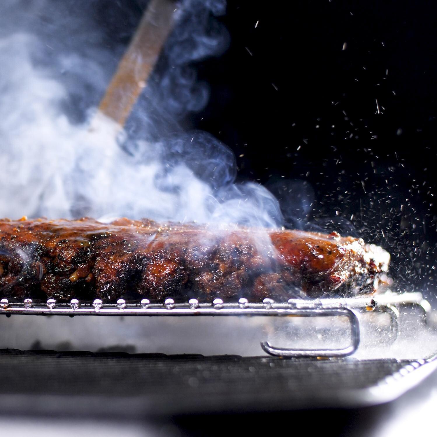 Everdure HBROASTR Roasting Rack For FORCE 48-Inch Or FURNACE 52-Inch Propane Grills - Roasting Ribs thumbnail