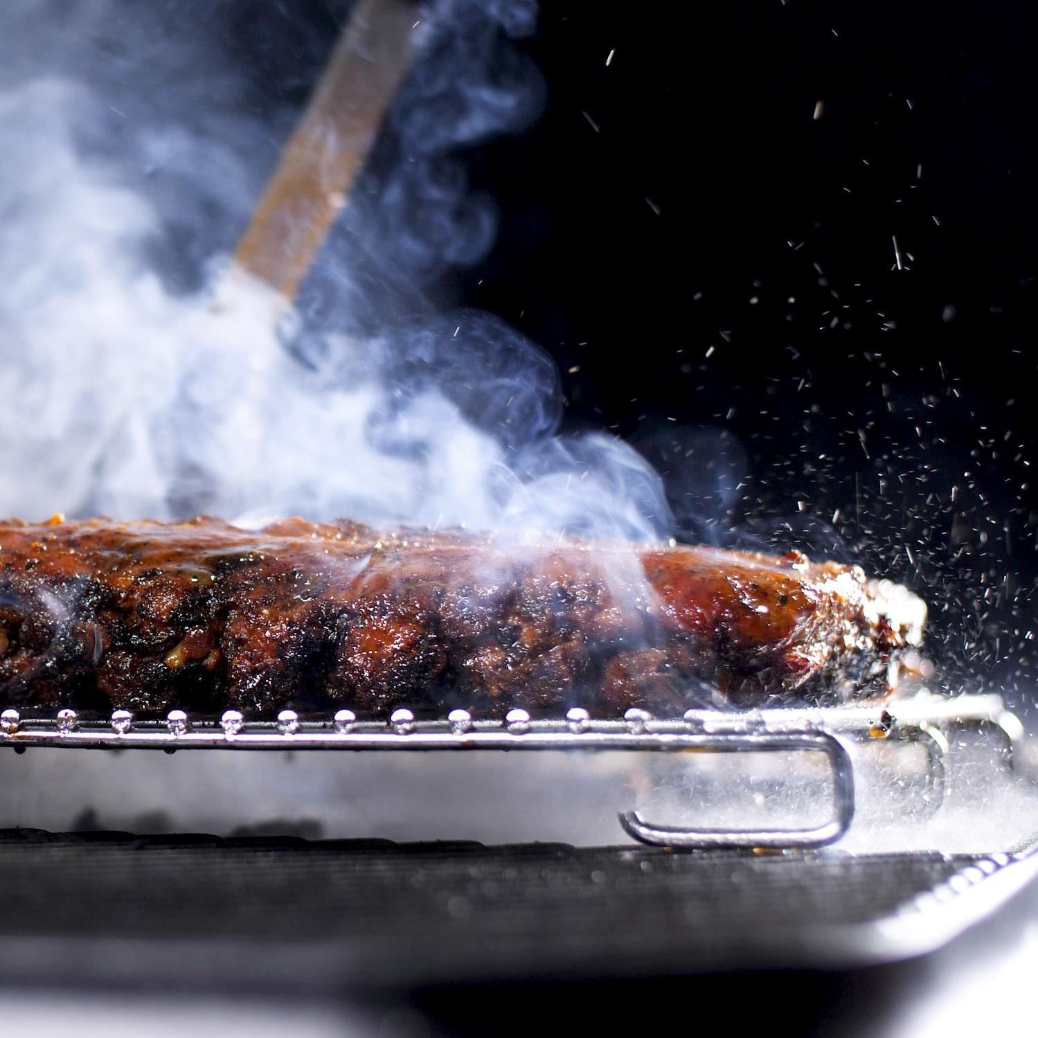 Everdure HBROASTR Roasting Rack For FORCE 48-Inch Or FURNACE 52-Inch Propane Grills - Roasting Ribs thumbnail