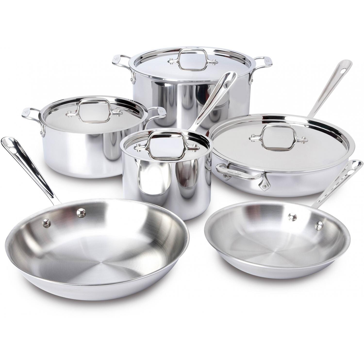All-Clad Stainless 10-Piece Cookware Set thumbnail