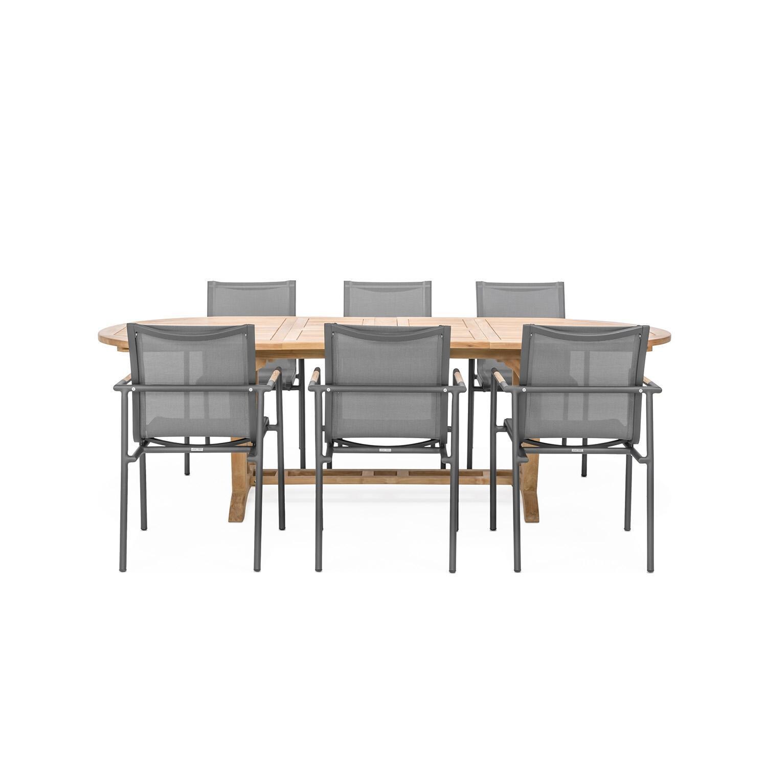 Paros/Cayman Double 7 Piece Dining Set By Teak + Table