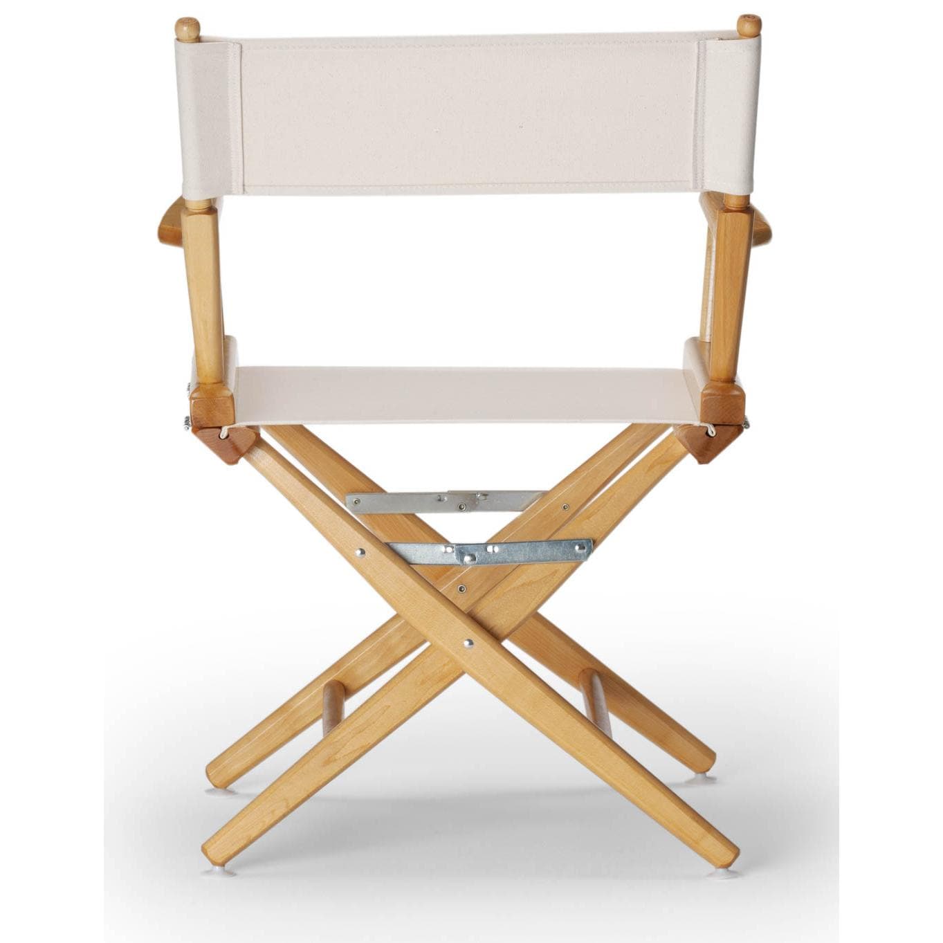 World Famous Dining Height Director Chair By Telescope Casual - Back View (Shown in White With Varnish Finish)