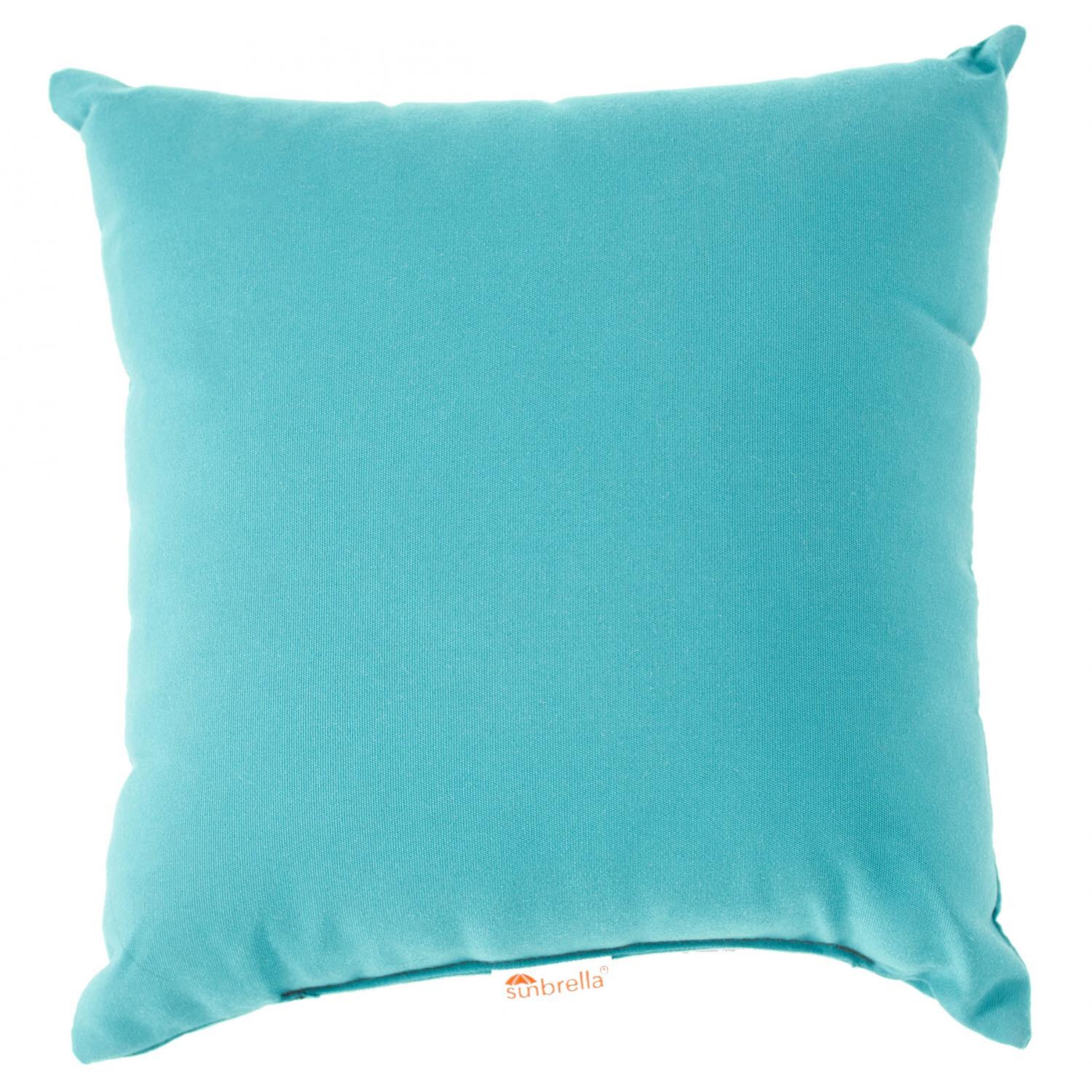 14 x 14 Sunbrella Throw Pillow - Canvas Aruba thumbnail
