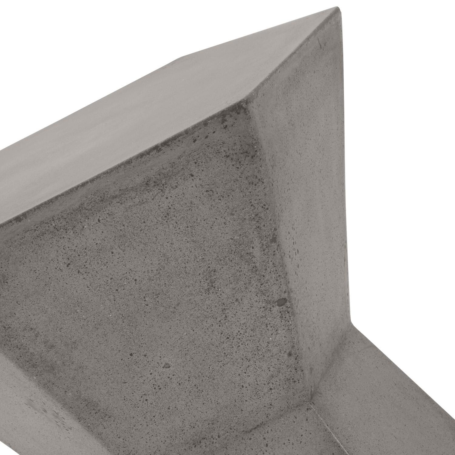 Lakeview Bento Slate Gray Concrete Accent Table - Detail thumbnail